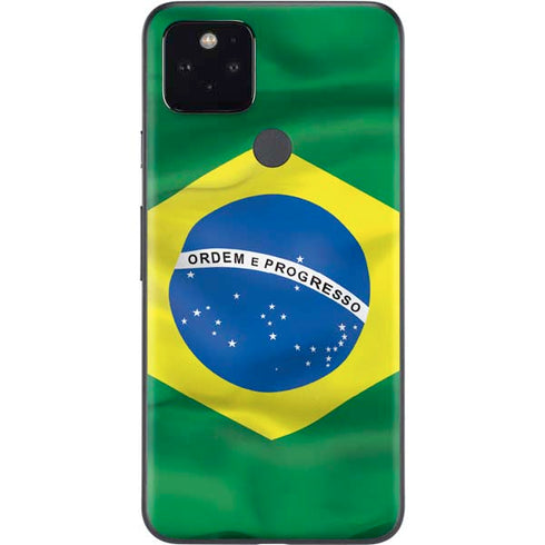 Brazil Flag Google Pixel 5 Skin
